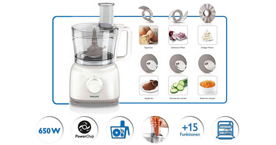 Máy xay đa năng Philips HR7627 với công cụ đánh kem hoàn hảo